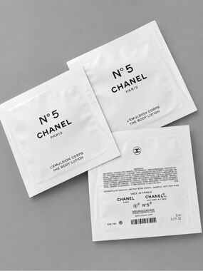 CHANEL No 5 L’Emulsion Corps Body Lotion Samples 3 Pack